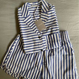 Everlane Poplin shirt and matching shorts